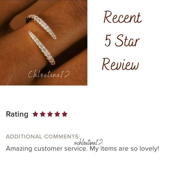 NEW 925 Sterling Silver CZ Open Twist Wrap Ring - Picture 12 of 12